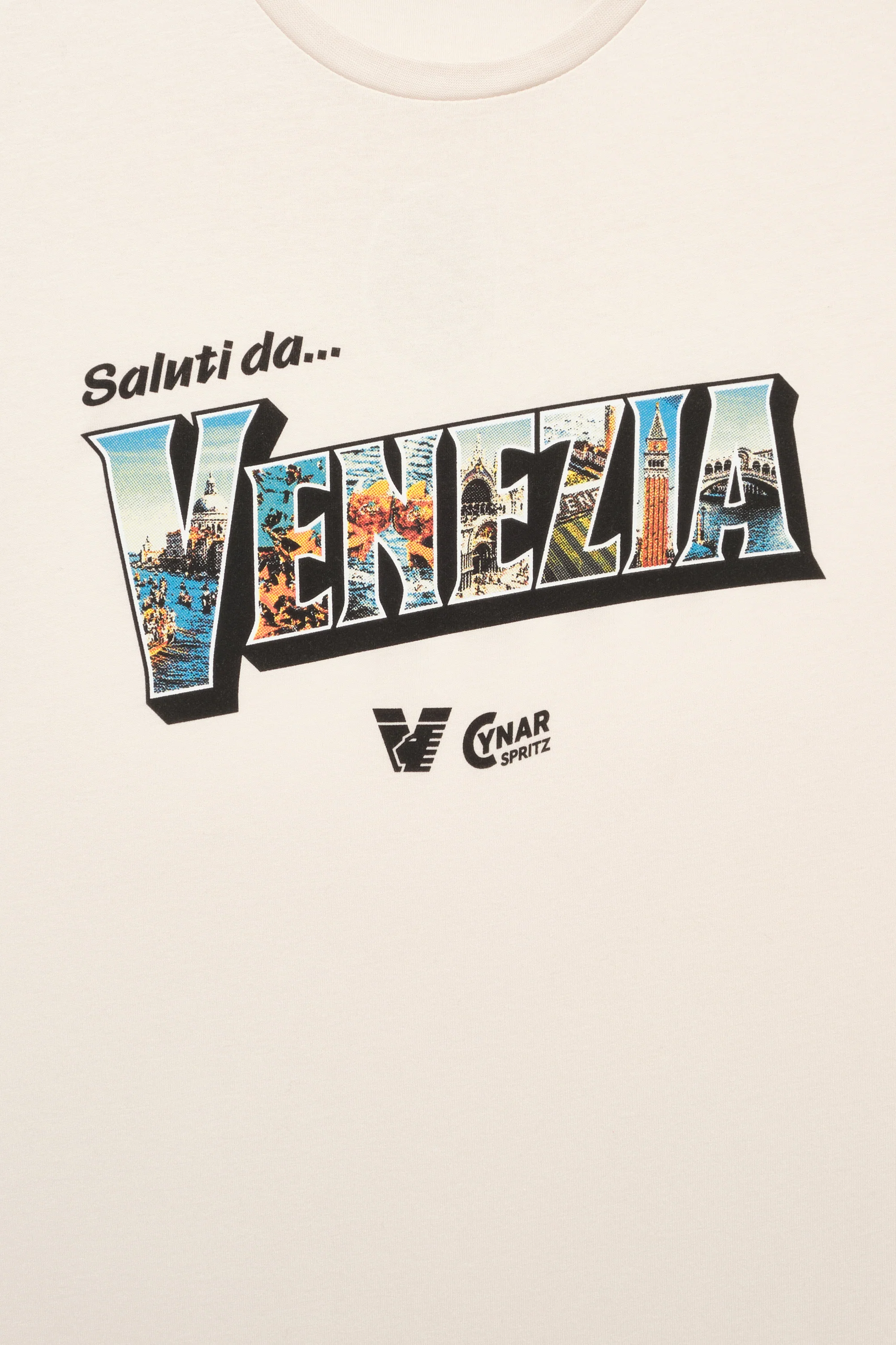 25/26 Cynar Spritz Postcard Sand Tee - Image 3